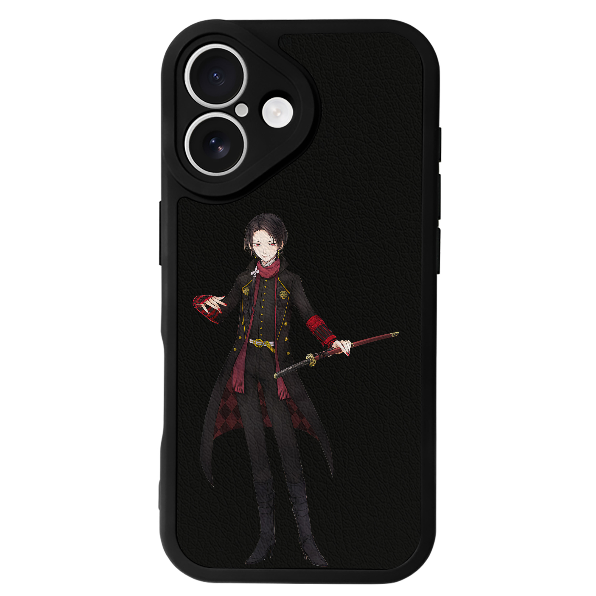 （画像用） 刀剣乱舞 Touken Ranbu 【iPhone 16シリーズ対応】シリコンスマホケース（レザー調） 材質：シリコン